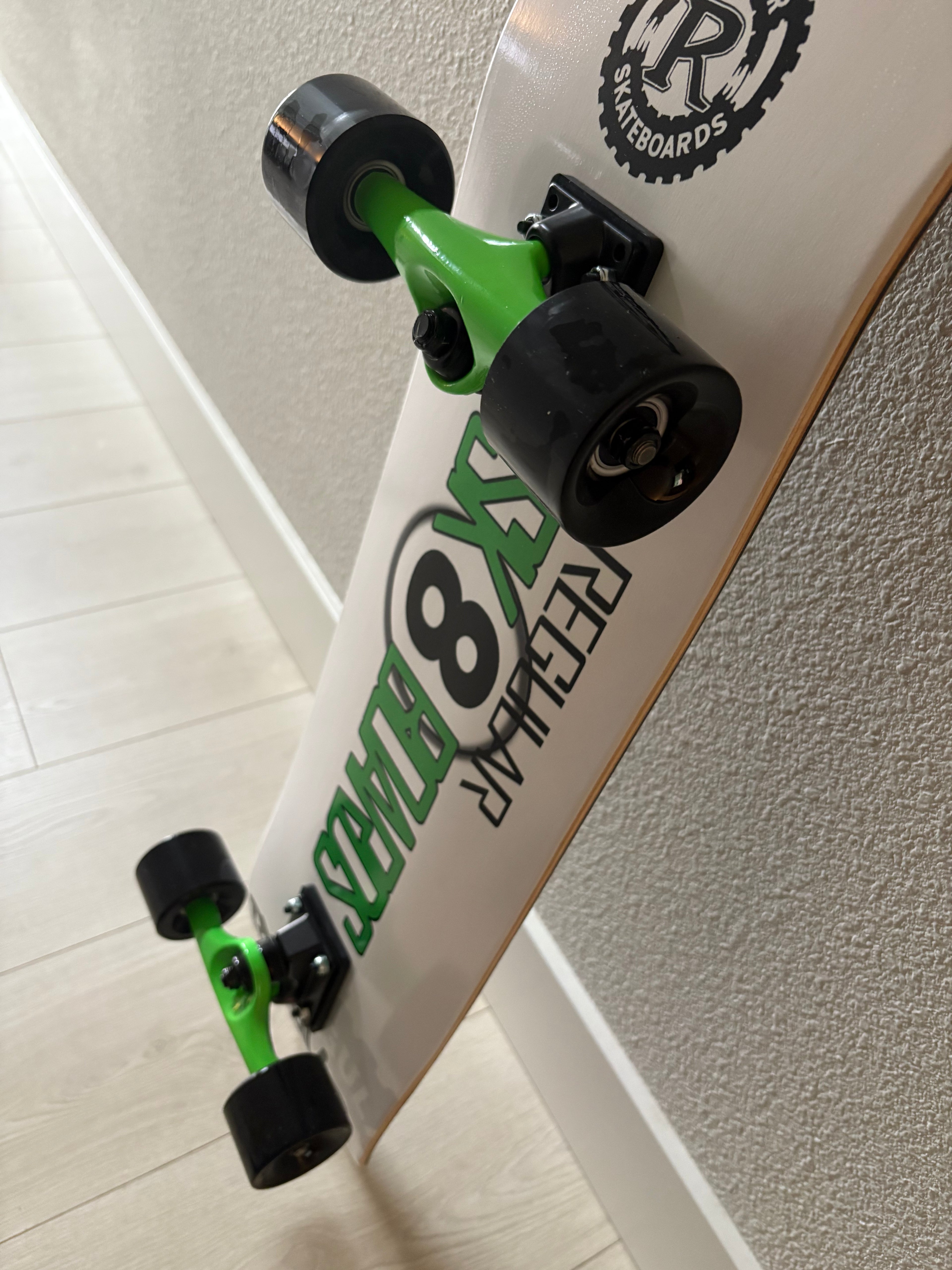 Regular Skateboards - White Regular 8ball
