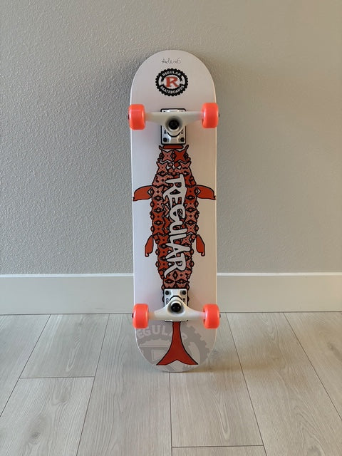 Regular Skateboards - White Regular Fish