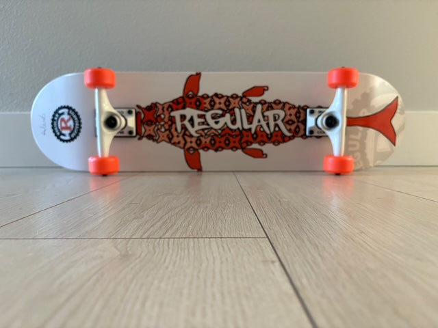 Regular Skateboards - White Regular Fish