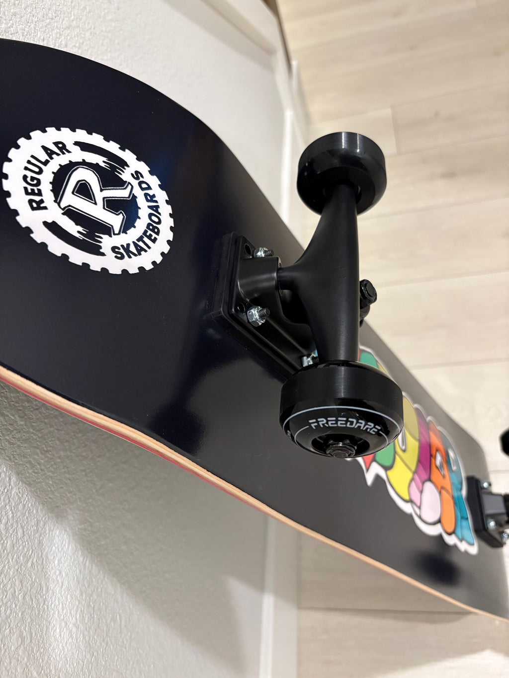 Regular Skateboards - Black Regular Rainbow