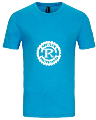Regular Skateboards - Tshirt blue 8