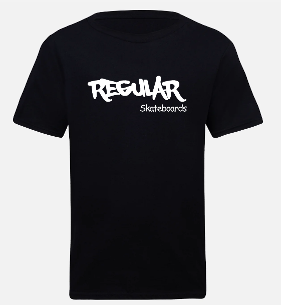 Regular Skateboards - Tshirt Black 1