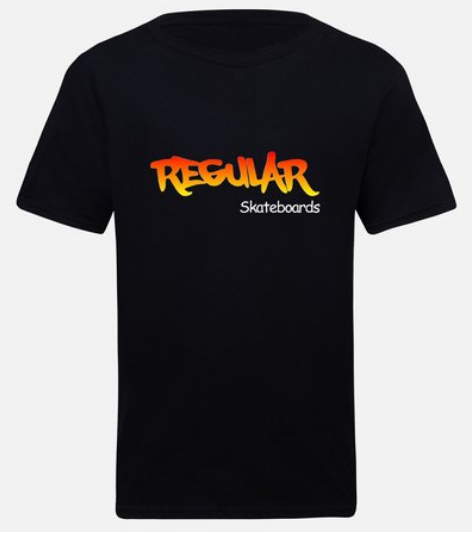 Regular Skateboards - Tshirt Black 2
