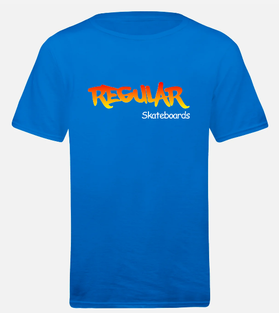 Regular Skateboards - Tshirt Blue 4
