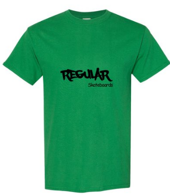 Regular Skateboards - Tshirt green 1