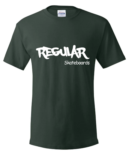 Regular Skateboards - Tshirt green 2