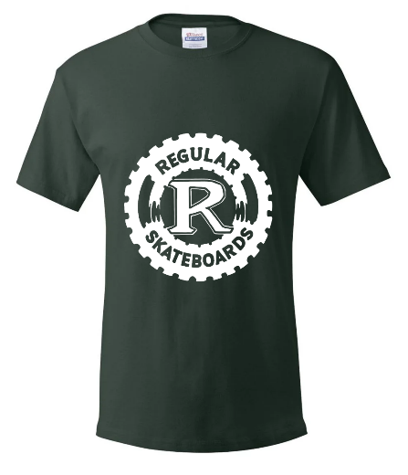 Regular Skateboards - Tshirt green 3