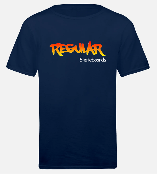 Regular Skateboards - Tshirt navy blue 4