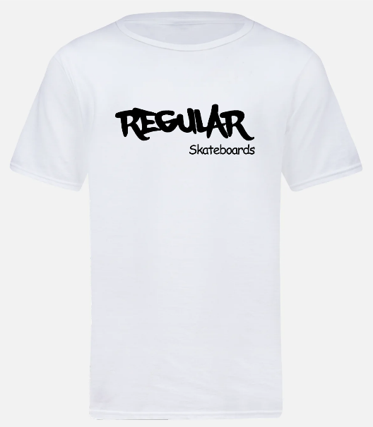 Regular Skateboards - Tshirt white 2