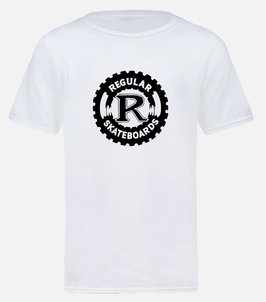 Regular Skateboards - Tshirt white 3